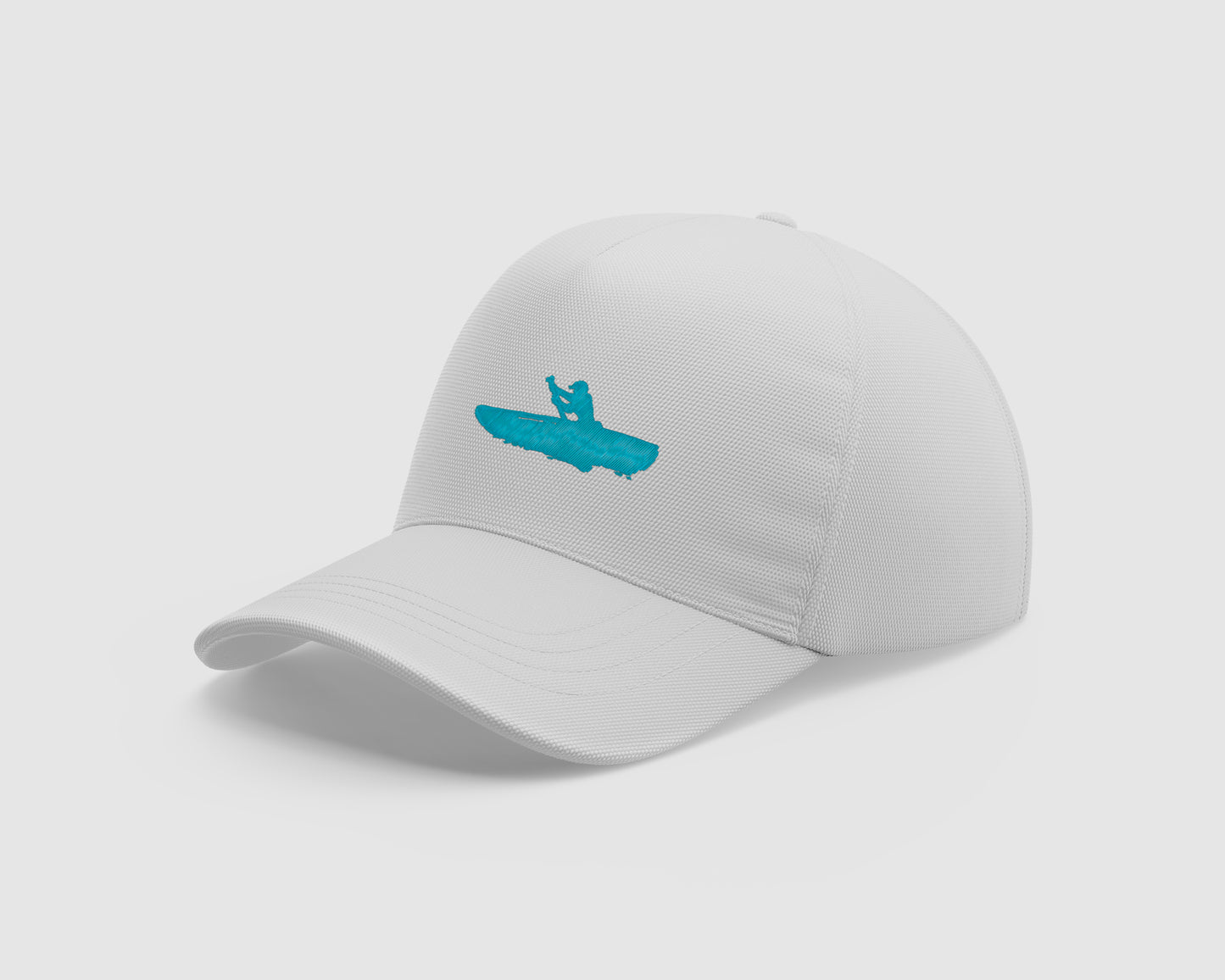 5-PANEL CAP | WHITE & BLUE
